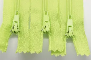 10 pcs Light Green Zippers, 18-60cm, 7-23inc zipper, pants zipper, zipper for pants, lightweight zipper, bag zipper, zippers, wallet zipper,