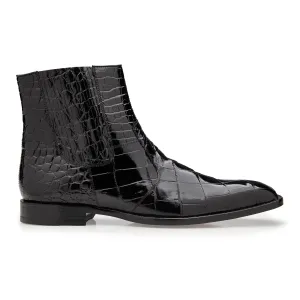 Belvedere Ivan in Black Alligator Boots