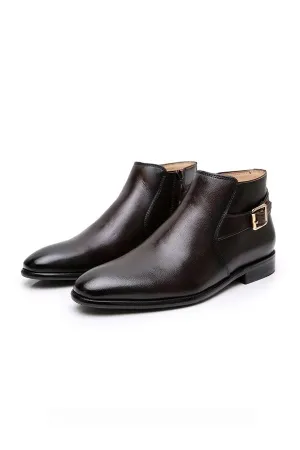 Classic Men's Round-Toe Ankle Boots