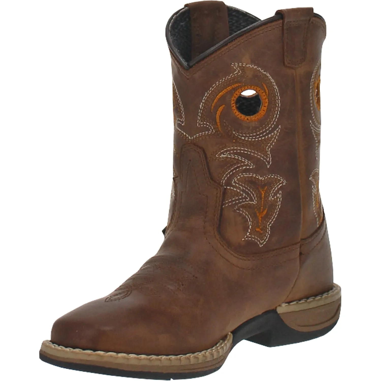 Dan Post Kids Boys Storms Eye Jr Cowboy Boots Leather Brown