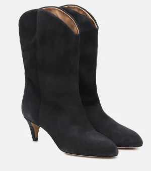 Dernee Isabel Marant suede ankle boots, black