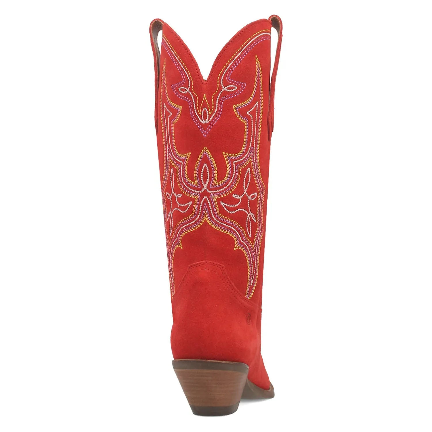 Dingo Womens Hot Sauce Red Suede Cowboy Boots