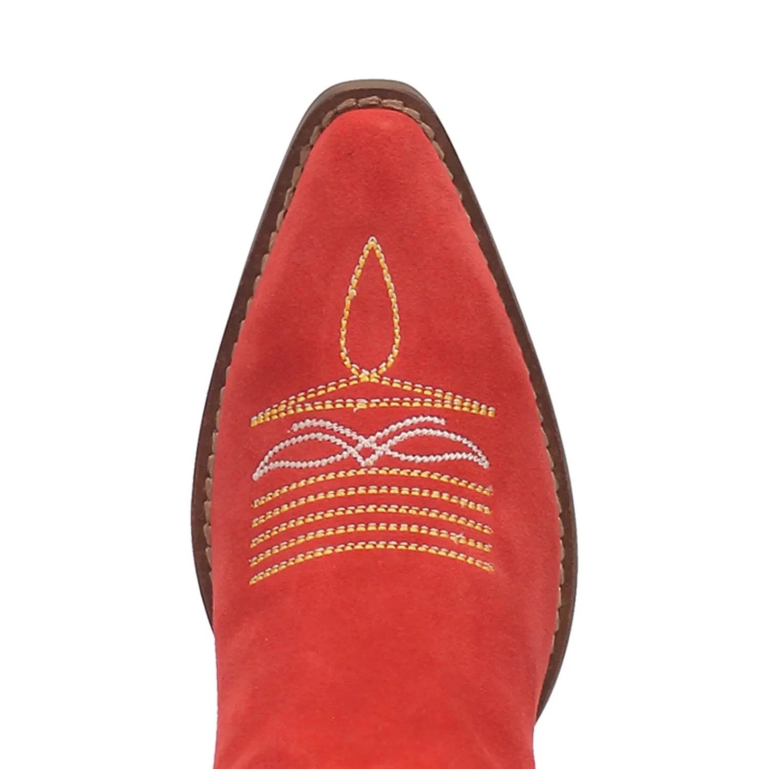 Dingo Womens Hot Sauce Red Suede Cowboy Boots