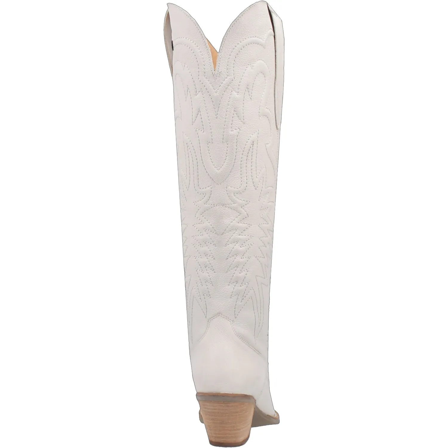 Dingo Womens Raisin Kane White Leather Cowboy Boots