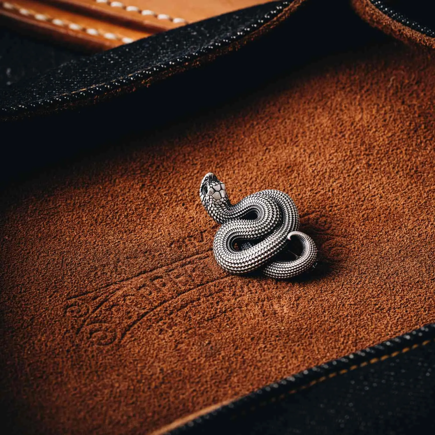 Hognose Snake Brooch