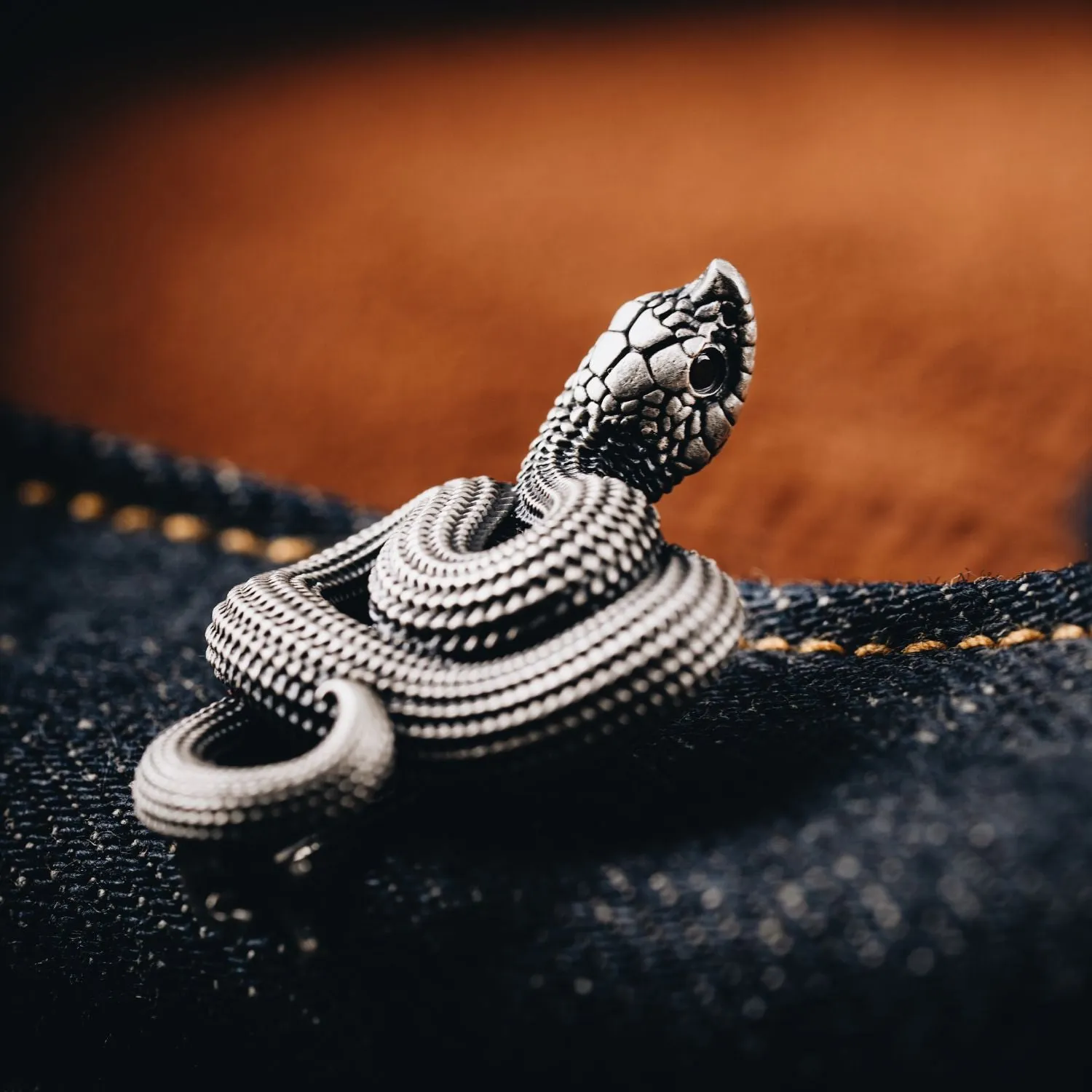 Hognose Snake Brooch