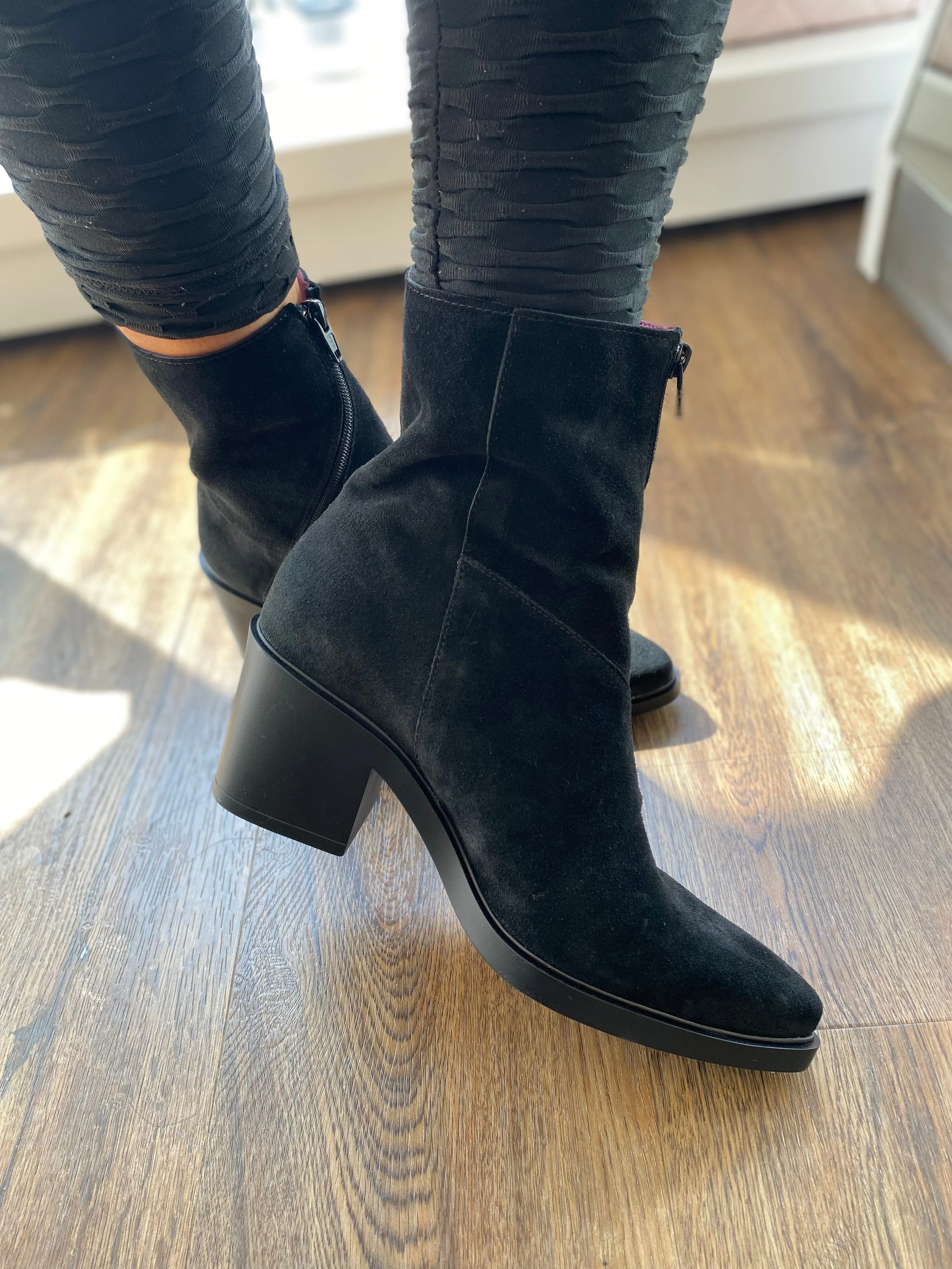 Jose Saenz Suede Zip Ankle Boot