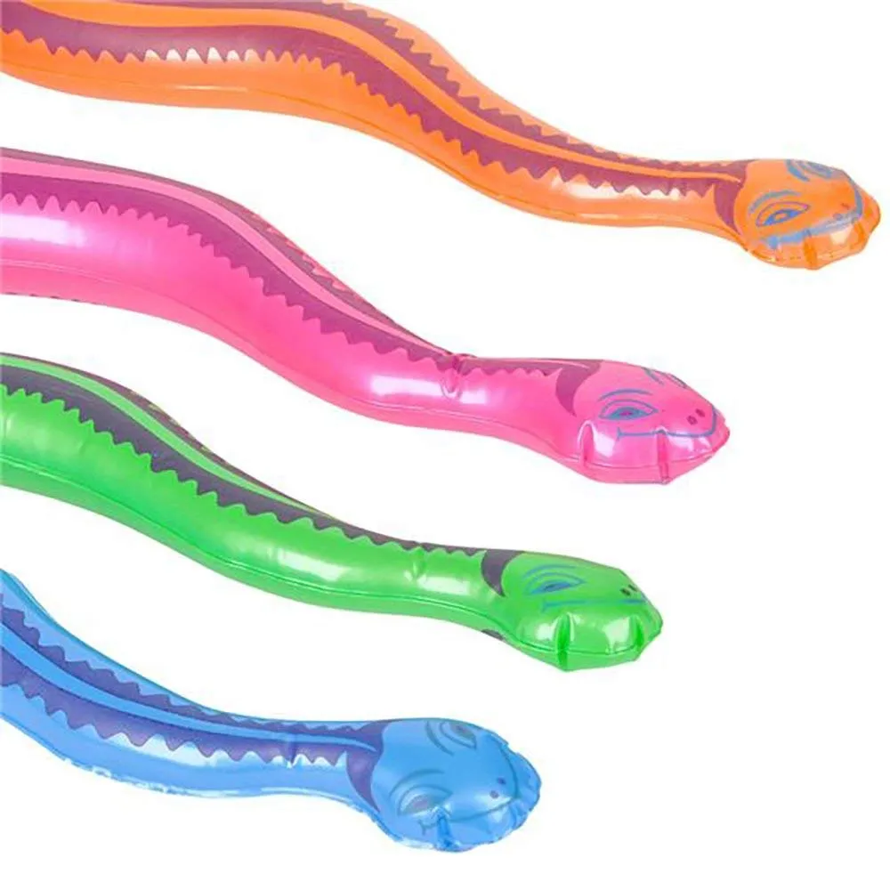 Kicko Snake Sword Inflatables - 27 inches Colorful and Fun Inflatable Snake-themed Curve