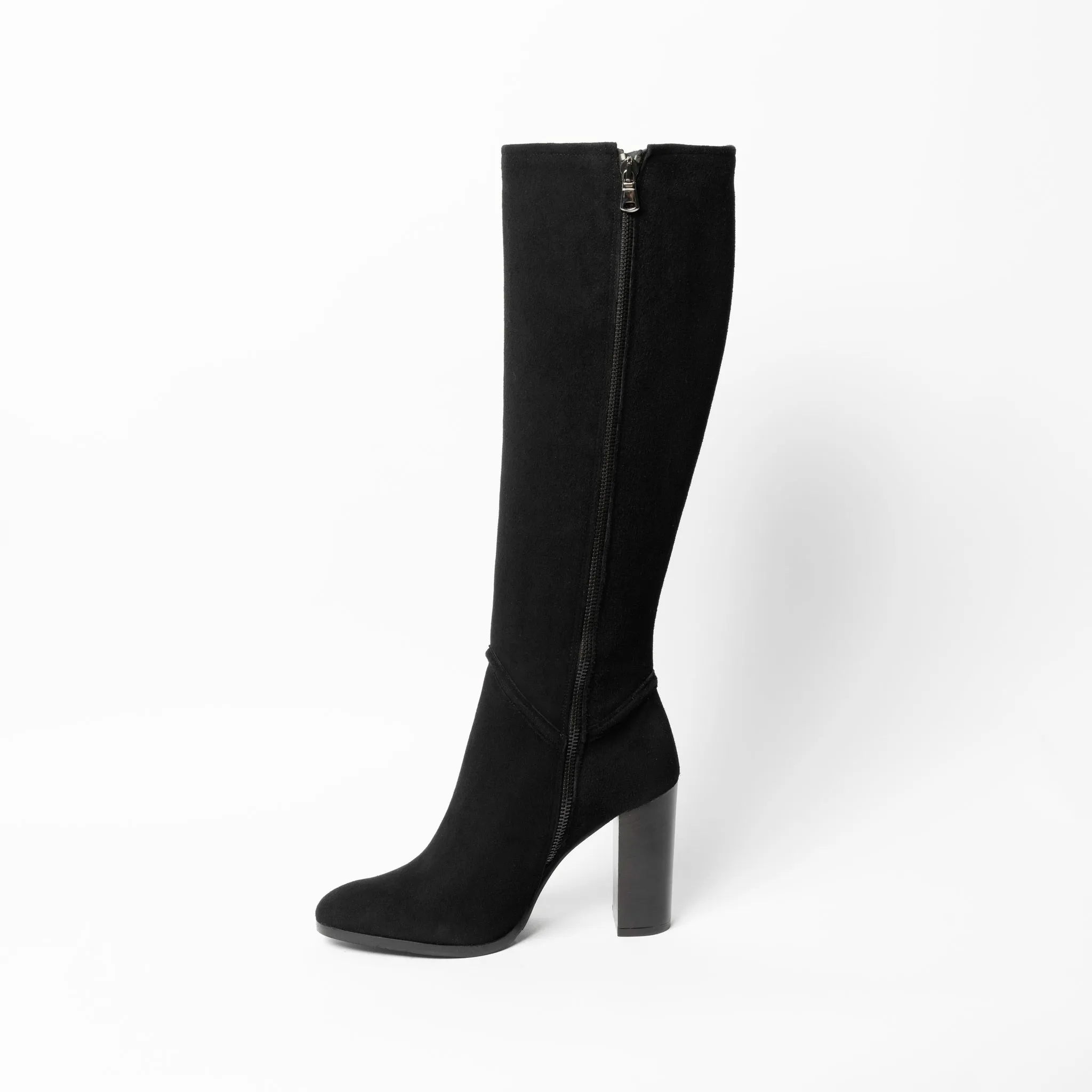 Knee High Boots with Seam Detail