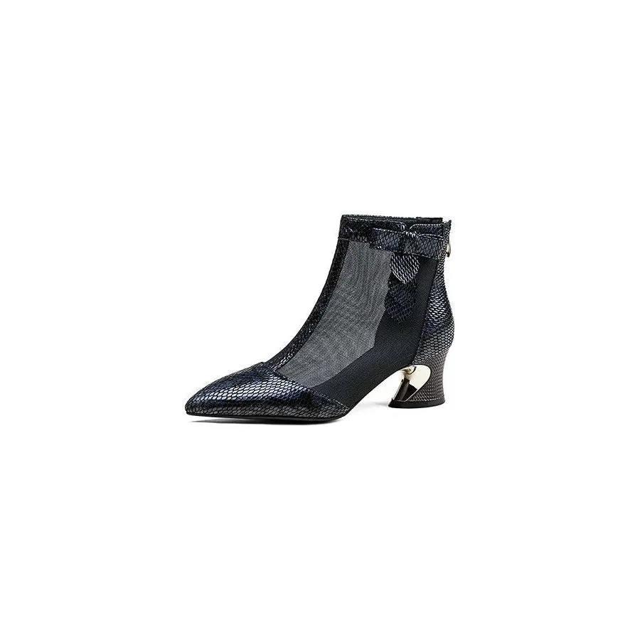 MeshPoint ExoticLux Heeled Boots