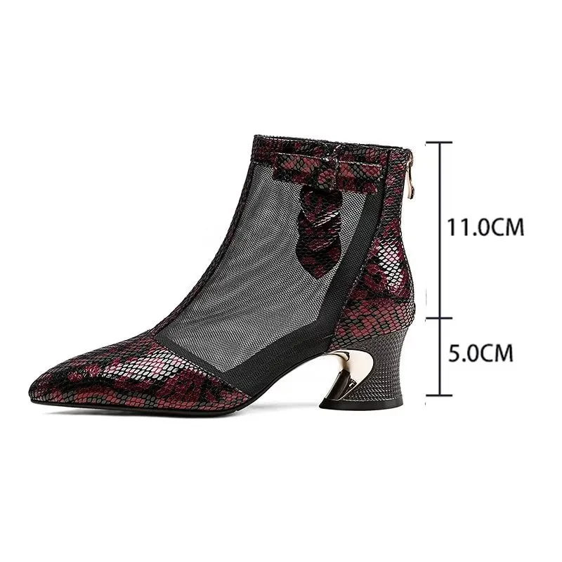 MeshPoint ExoticLux Heeled Boots