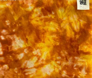 Patty's Pumpkin Spot Hand Dyed Wool Fabric for Wool Applique and Rug Hooking