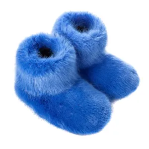 Slipper Boots 3-4 in Royal Blue lighter shade