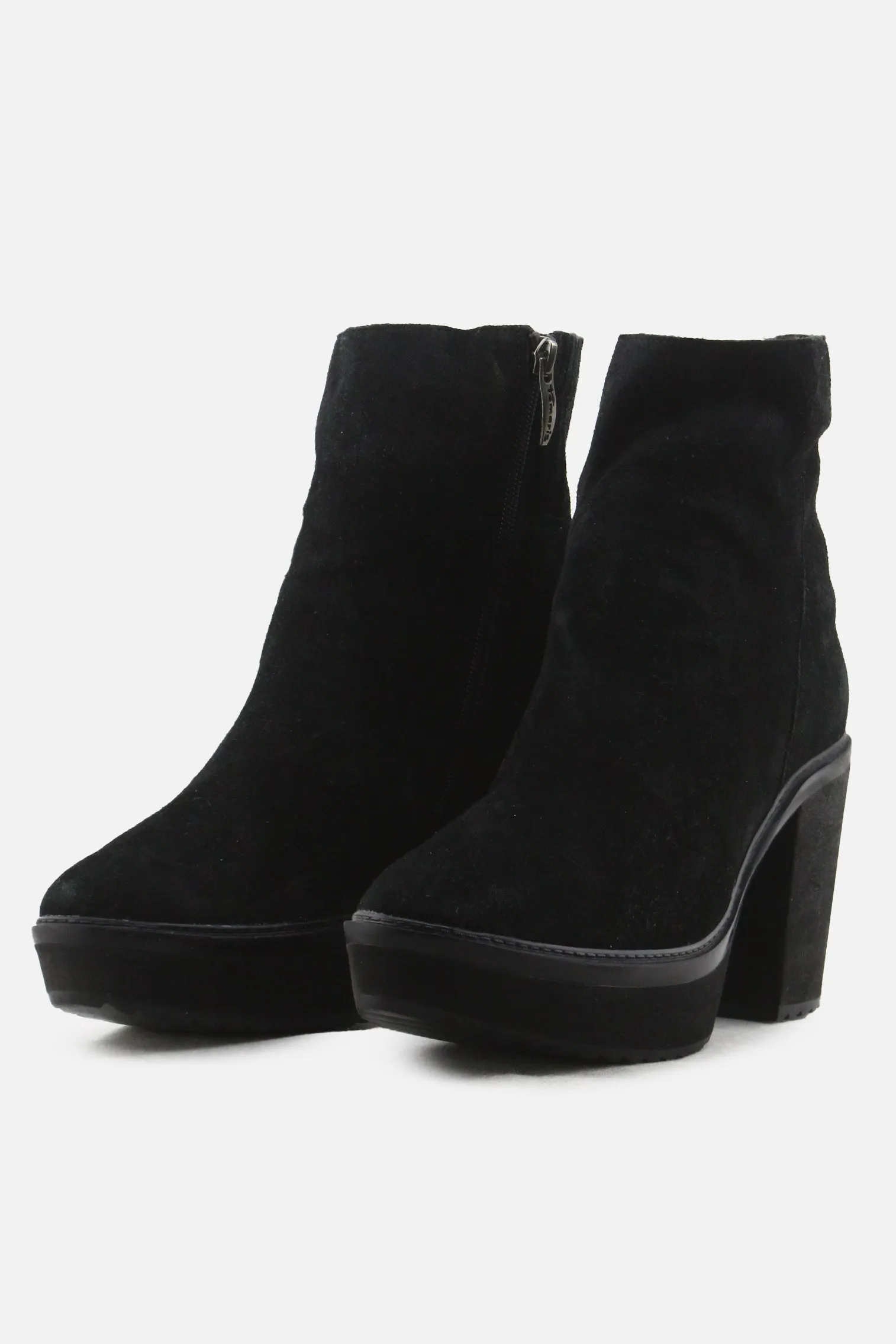 Tamaris Zipper Platform Boots | Suede