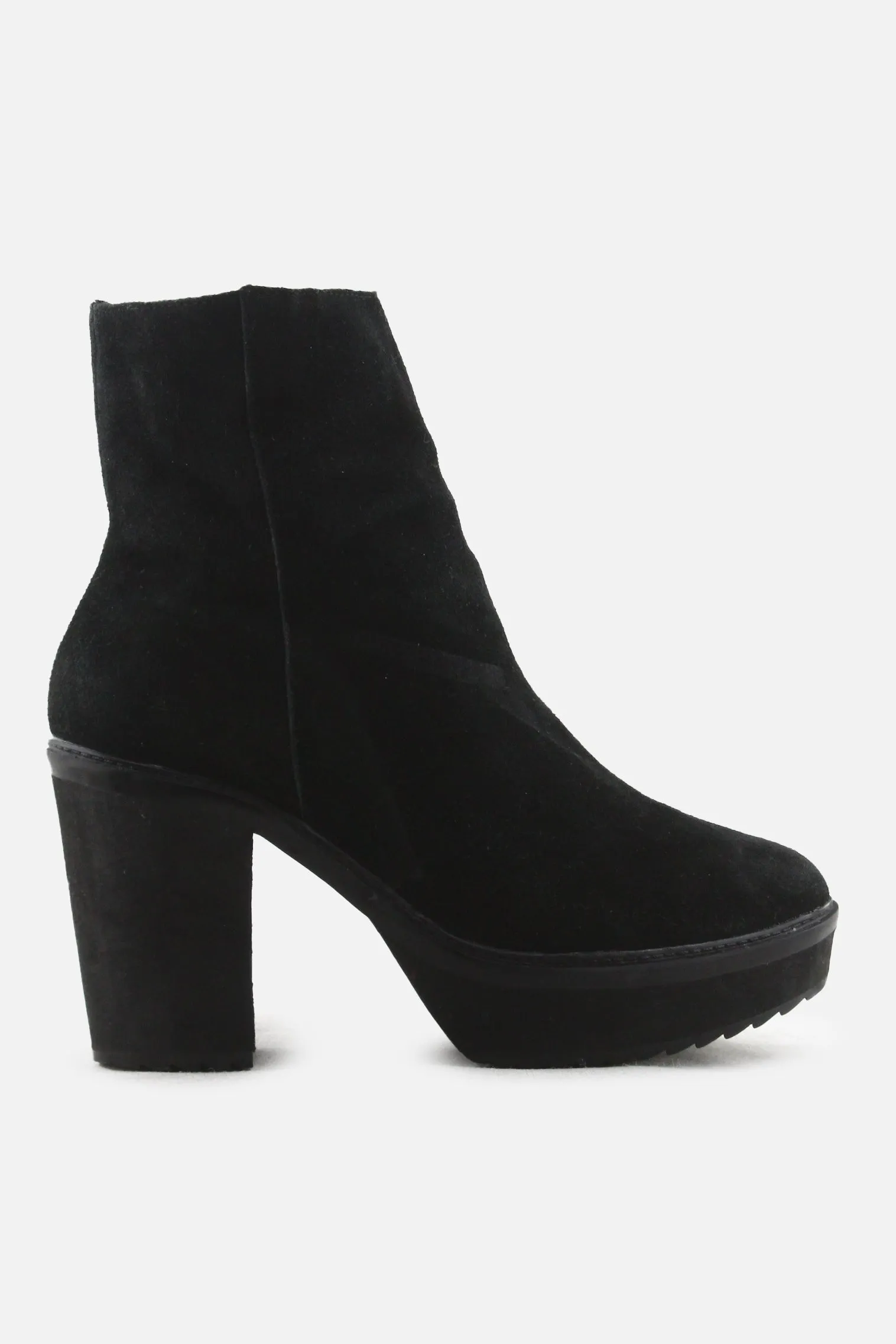 Tamaris Zipper Platform Boots | Suede