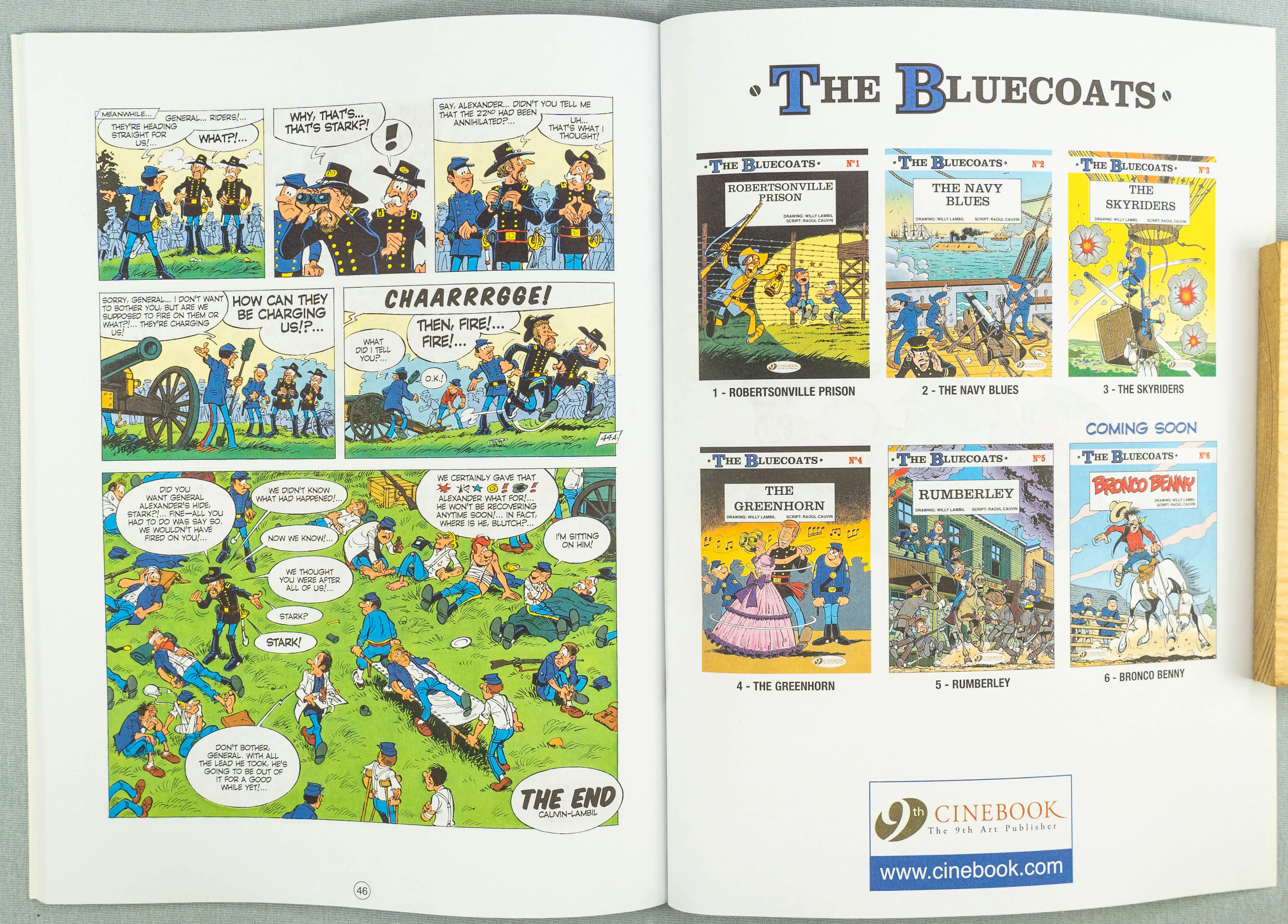 The Bluecoats Volume 5 - Rumberley Cinebook Paperback Comic Book by Lambil / Cauvin