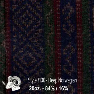 Wool Fabric By The Yard - 100 - Deep Norwegian