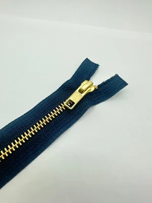 YKK® #5 Brass c/e Navy (560) DA Slider